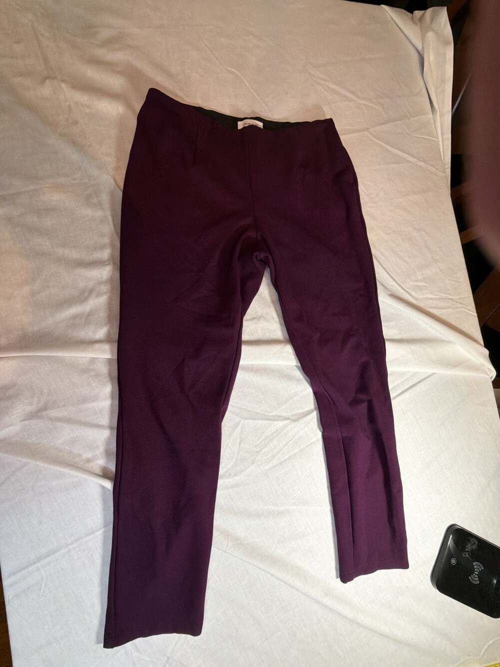Calvin Klein Women's Purple Pull-On Slim Leg Pants Size 8